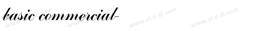 basic commercial字体转换